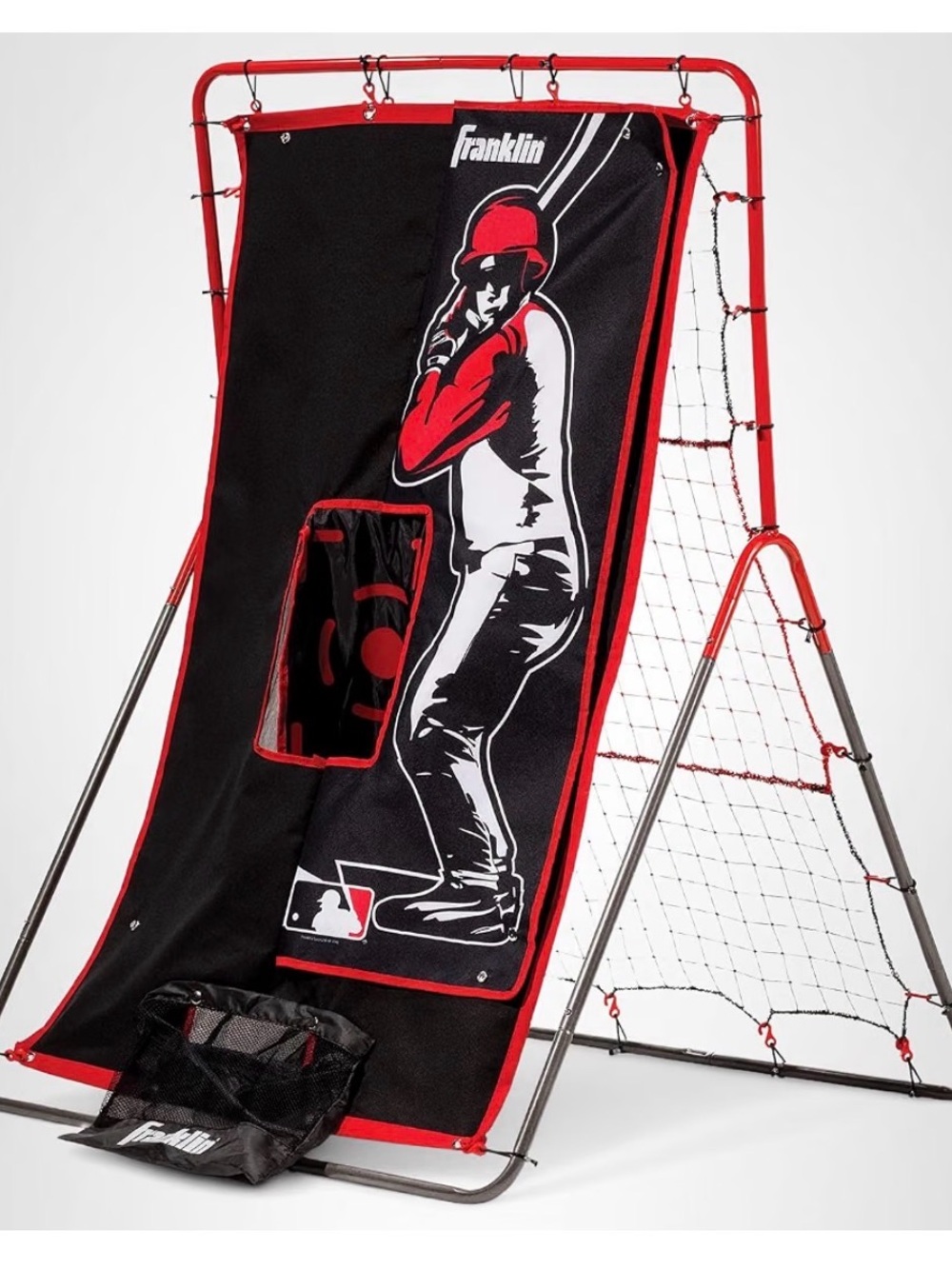 Franklin 55" Pitch Return - Black & Red Pitching Target